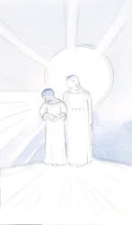 Er lud mich ein, sein Gewand zu tragen und 