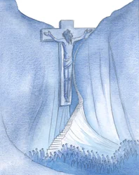 Ich sah die Qualen Christi und den schmalen Weg, durch den die Menschheit zu Gott zurückgeführt wurde, den Weg des Kreuzes