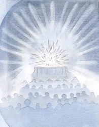 Ich sah das weiße Feuer des Opfers auf dem Altar und den Glanz und die Herrlichkeit des wahren Opfers Christi, 2000