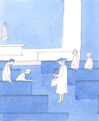 Wenn die Königin den Mittelgang unserer Kirche entlangginge, würde das Geschwätz verstummen? Würden die Menschen sich verbeugen, stehen oder einen Knicks machen und schweigen, falls sie sprechen wollte? Können wir nicht jetzt dasselbe für den König der