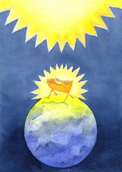 Jesus Christus ist Gott-geworden-Mensch; doch er kam nicht in Macht auf die Erde, sondern als hilfloses Baby, 2001