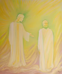 Jesus ehrt seinen Ziehvater St. Joseph und bittet uns, seine Tugenden zu bewundern und um seine Gebete zu bitten