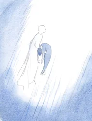 Einmal umarmte Christus schnell eine verstorbene Seele nach ihrer Reinigung und hob sie - wie ein neugeborenes Baby, das gerade entbunden wurde - hoch in den Himmel.