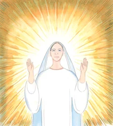 Der ganze Wunsch unserer gesegneten Frau ist es, ihrem Vater Ruhm zu geben, so wie es Jesus Christus, ihr Sohn, immer getan hat, 2005