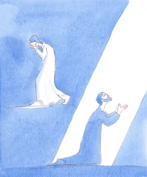 Menschen, die ihre Sünden bereuen, zeigen ihre Reue auf unterschiedliche Weise, 2005