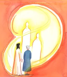 Mit Christus zu sprechen bedeutet auch, mit dem Vater und dem Heiligen Geist zu sprechen, da die drei göttlichen Personen ein ungeteiltes Gott sind, 2005