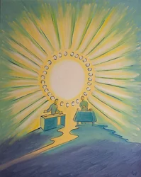 Wenn zwei Menschen im Namen Christi beten, auch wenn sie durch Entfernung getrennt sind, sind sie in der Gemeinschaft der Heiligen vereint