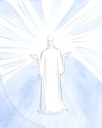 "Du allein bist der Heilige": Ich sah Christus, seine Handflächen zum Vater erhoben, wie er in unserem Namen betete (bei der Heiligen Messe)
