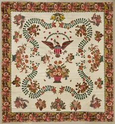 Medallion-Quilt, um 1830