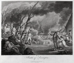Die Schlacht von Lexington, 19. April 1775