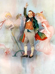 Willie Edouin in La Poupee, ca. 1902