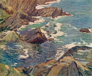 Eine Bucht in Cornwall, ca. 1912