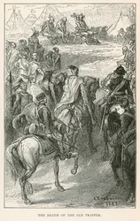 Der Tod des alten Trappers (Gravur)