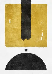 Goldene Schwarze Geometrische Formen