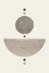 Gelassene geometrische Balance