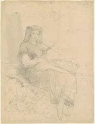 Liegende Frau