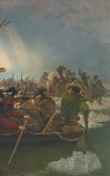 Washington überquert den Delaware River, 25. Dezember 1776