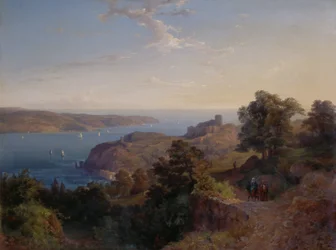 Die Mündung des Bosporus (Yoros Kalesi)
