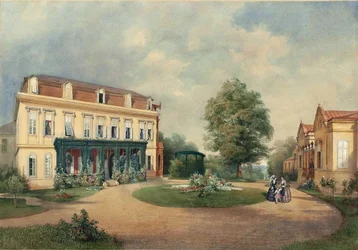 Emanuel Stöckler Landhaus der Familie Albert Hardt in Hadersdorf bei Wien 1854