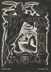 Ohne Titel (Entwurf für Magazincover: Ornamentales Motiv)