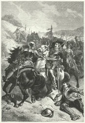 König Karl I. in der Schlacht von Naseby