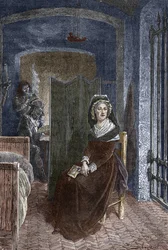 Marie Antoinette in der Conciergerie-Gefängnis in Paris eingesperrt