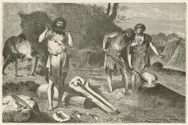 Eine Gießerei in der Bronzezeit