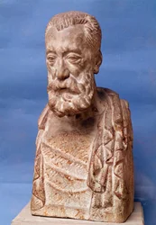 Büste des französischen Schriftstellers Anatole France (1844-1924) Skulptur von Antoine Bourdelle (20. Jahrhundert) Paris, Musée Bourdelle