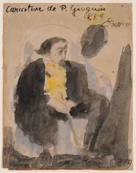 Karikatur von Paul Gauguin