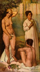 Fellachenfrauen im Bad