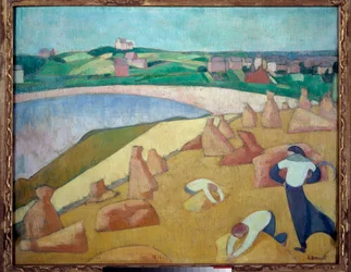 Ernte am Meer, Saint Briac sur mer im Jahr 1891