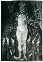Illustration zu Gedichten von Charles Baudelaire (1821-67)