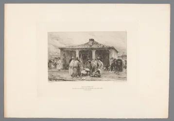 Gruppe von Soldaten in einem Lager