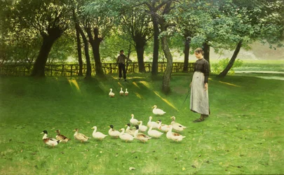 Das Entenmädchen, frühe 1880er Jahre