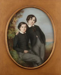 Porträt von J. McNeill Whistler und seinem Bruder William (Dr. William Whistler)