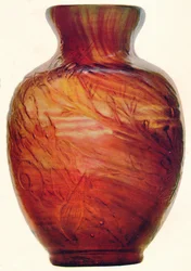 Glasvase von E. Galle, ca. 1846-1903, 1903