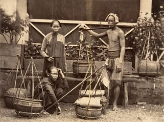 Obsthändler, Cochinchina, 1866