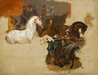 Rennen der reiterlosen Pferde, ca. 1820