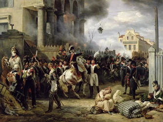Das Tor von Clichy während der Verteidigung von Paris, 30. März 1814, 1820