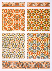 Kairo: Geometrische Wanddekoration, 15. und 16. Jahrhundert