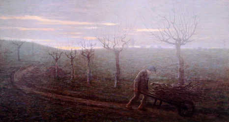Rückkehr aus dem Wald, von Emilio Longoni
