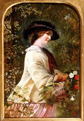 Die Blumenverkäuferin