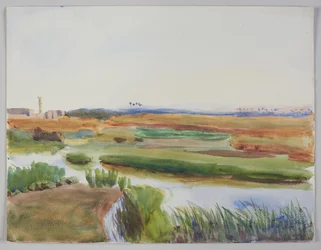 Landschaft mit Bach, Kairo