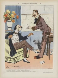 Die neue Rechtschreibung. Illustration für Le Rire