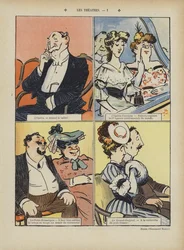 Theater. Illustration für Le Rire