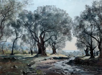 Der Bergbach von Vallonet, 1892