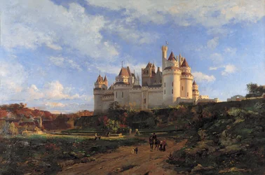 Das Schloss von Pierrefonds. Um 1868