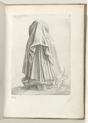 Flandrische Frau, gekleidet nach der Mode um 1550