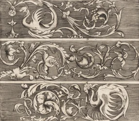 Drei Friese mit Ornamentem Laubwerk, ca. 1541-43