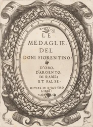 Titelblatt: Le Medaglie del Doni Fiorentino, ca. 1548